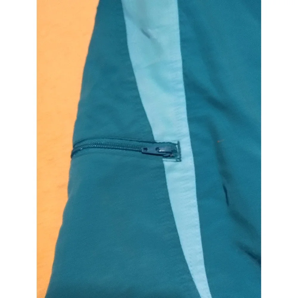 Nike Mens Board Shorts Teal Blue Brown Swim Trunks Size 34 Surfing Beachwear